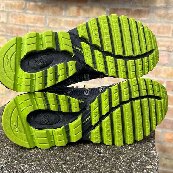 K-Swiss Tubes Run 100 Men’s Running Shoes Grey Lime Green size 9.5 - Picture 11 of 12